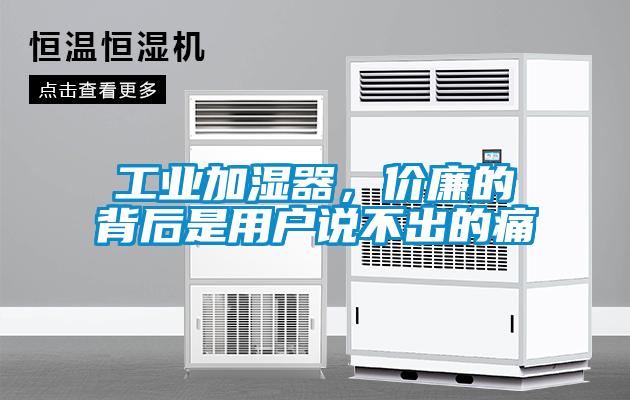 工業(yè)加濕器，價(jià)廉的背后是用戶說不出的痛