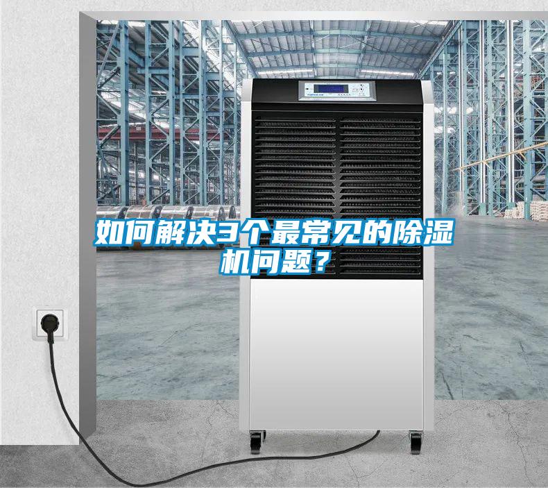 如何解決3個最常見的除濕機問題？