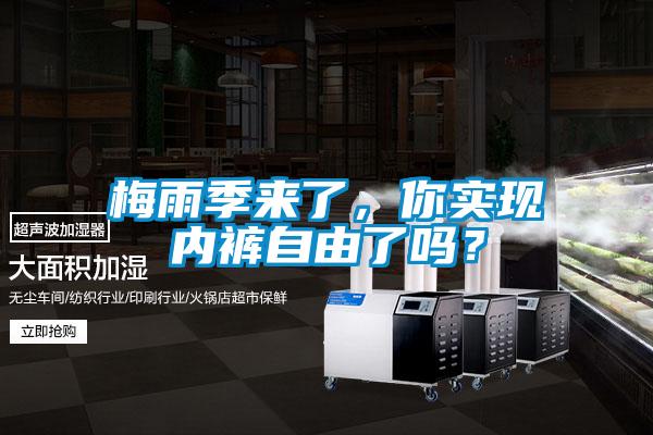 梅雨季來了，你實(shí)現(xiàn)內(nèi)褲自由了嗎？