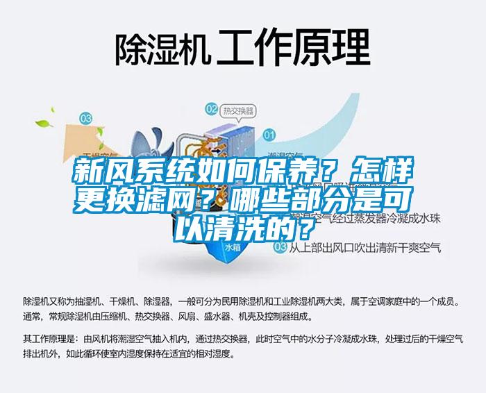 新風(fēng)系統(tǒng)如何保養(yǎng)？怎樣更換濾網(wǎng)？哪些部分是可以清洗的？
