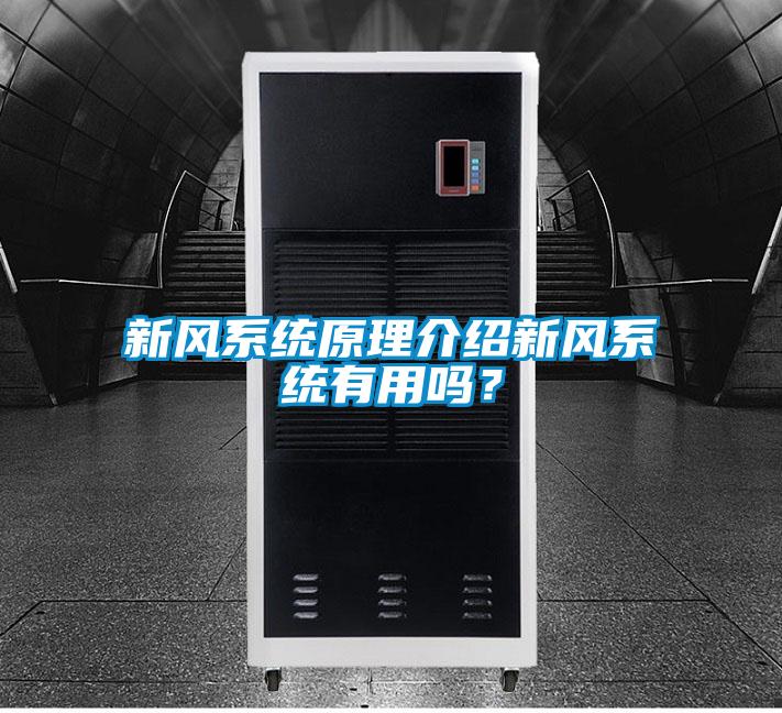 新風(fēng)系統(tǒng)原理介紹新風(fēng)系統(tǒng)有用嗎？