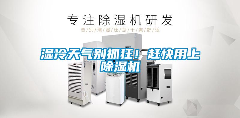 濕冷天氣別抓狂！趕快用上除濕機