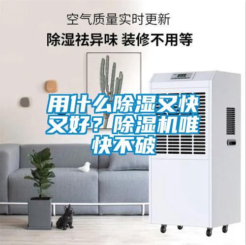 用什么除濕又快又好？除濕機唯快不破