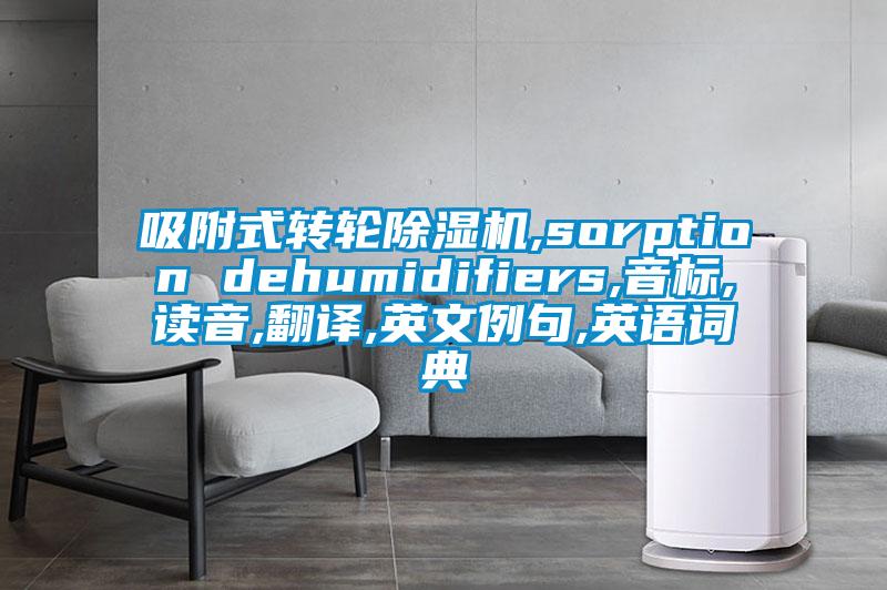 吸附式轉(zhuǎn)輪除濕機,sorption dehumidifiers,音標(biāo),讀音,翻譯,英文例句,英語詞典