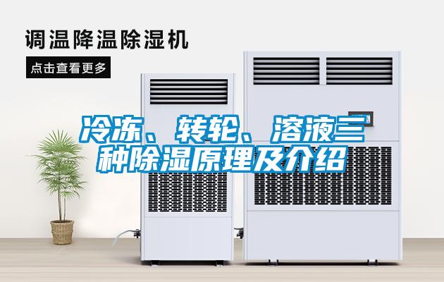 冷凍、轉(zhuǎn)輪、溶液三種除濕原理及介紹