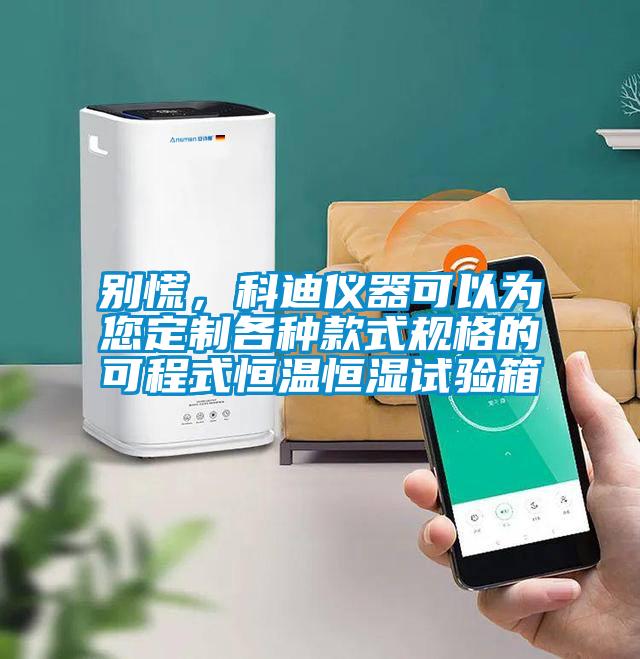 別慌，科迪儀器可以為您定制各種款式規(guī)格的可程式恒溫恒濕試驗箱
