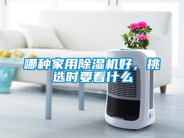哪種家用除濕機好，挑選時要看什么