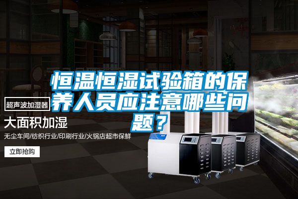 恒溫恒濕試驗(yàn)箱的保養(yǎng)人員應(yīng)注意哪些問題？