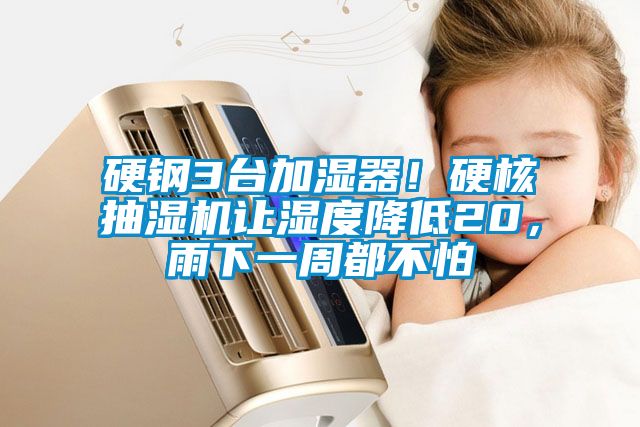 硬鋼3臺(tái)加濕器！硬核抽濕機(jī)讓濕度降低20，雨下一周都不怕