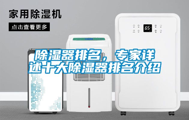 除濕器排名，專家詳述十大除濕器排名介紹