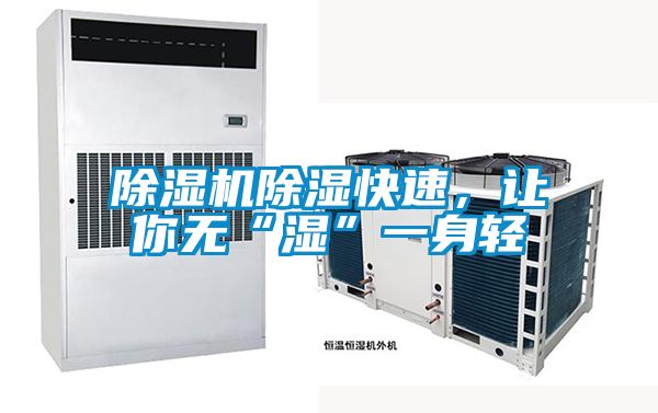 除濕機(jī)除濕快速，讓你無“濕”一身輕